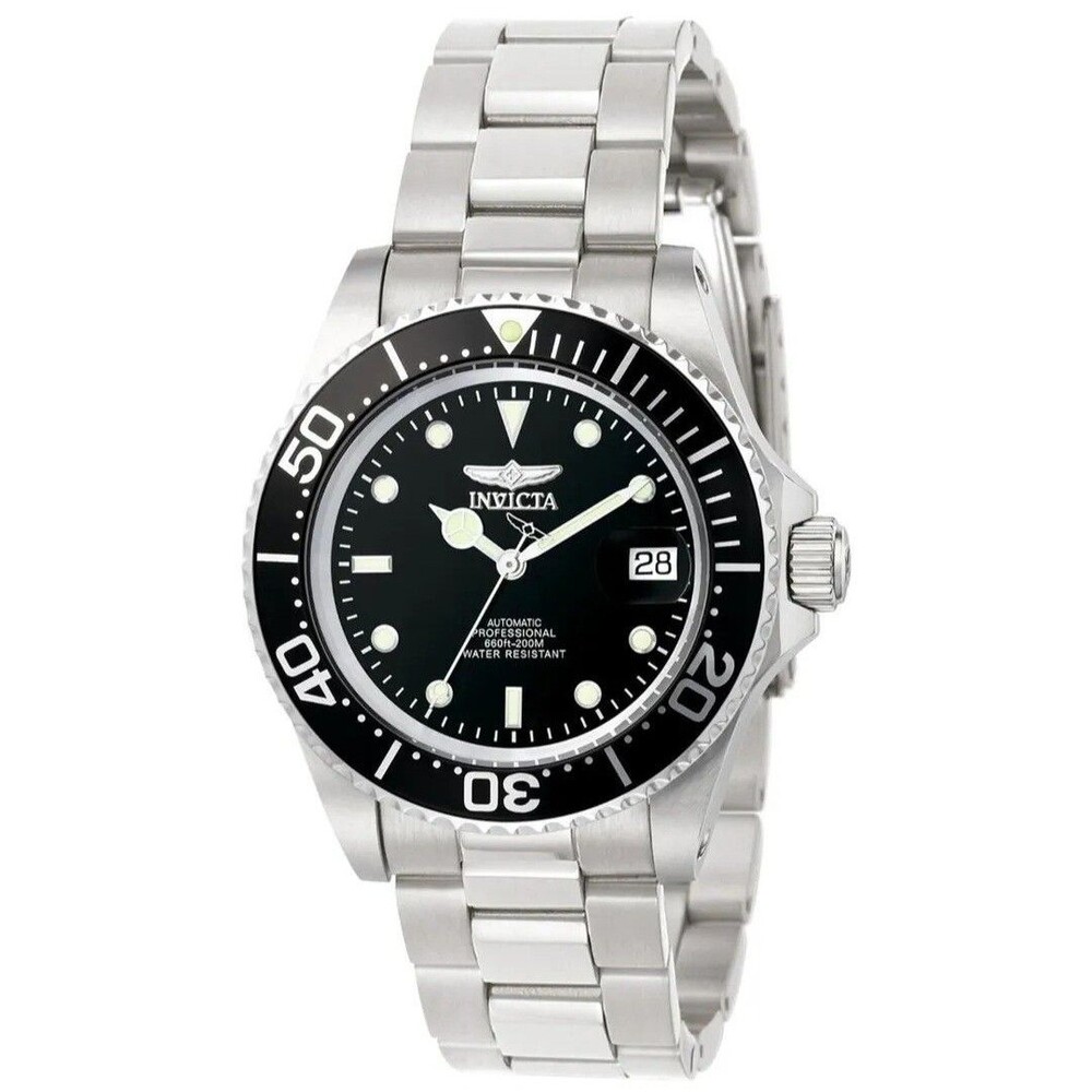 Invicta Pro Diver Coin-Edge Automatic Men's Watch 40mm Black, Steel 89260B New